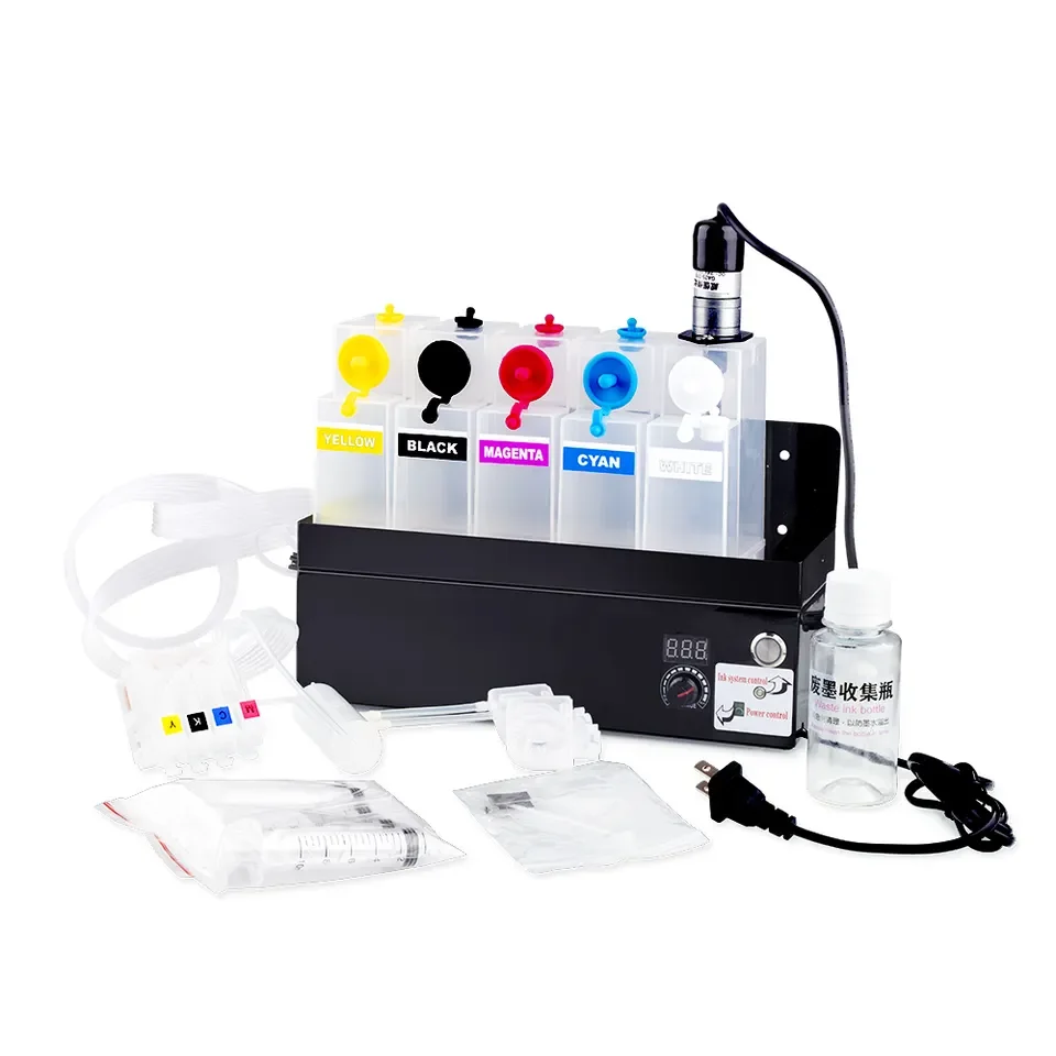 HUACAI New DTF Circulation White Ink System CISS With   Mixer For Epson L1800 1390 L805  Printer