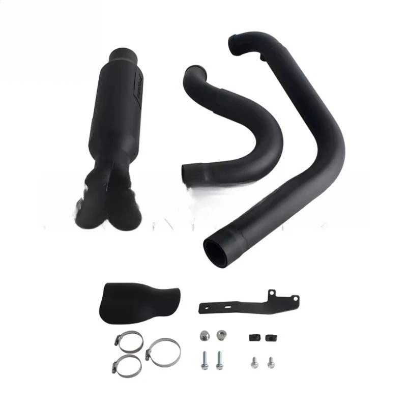 Fits Mid & Forward Controls Exhaust Pipe for Dyna Fat Bob/Low Rider S/Street Bob/Wide/Super Glide 2006-2017