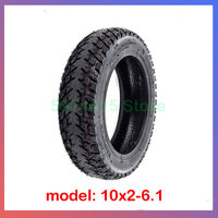 10 Inch 10x2-6.1 Tubeless Tyre Off-roads Tire For Xiao*mi M365 Electric Scooter Durable Wearproof Replaceable Scooter Accessorie
