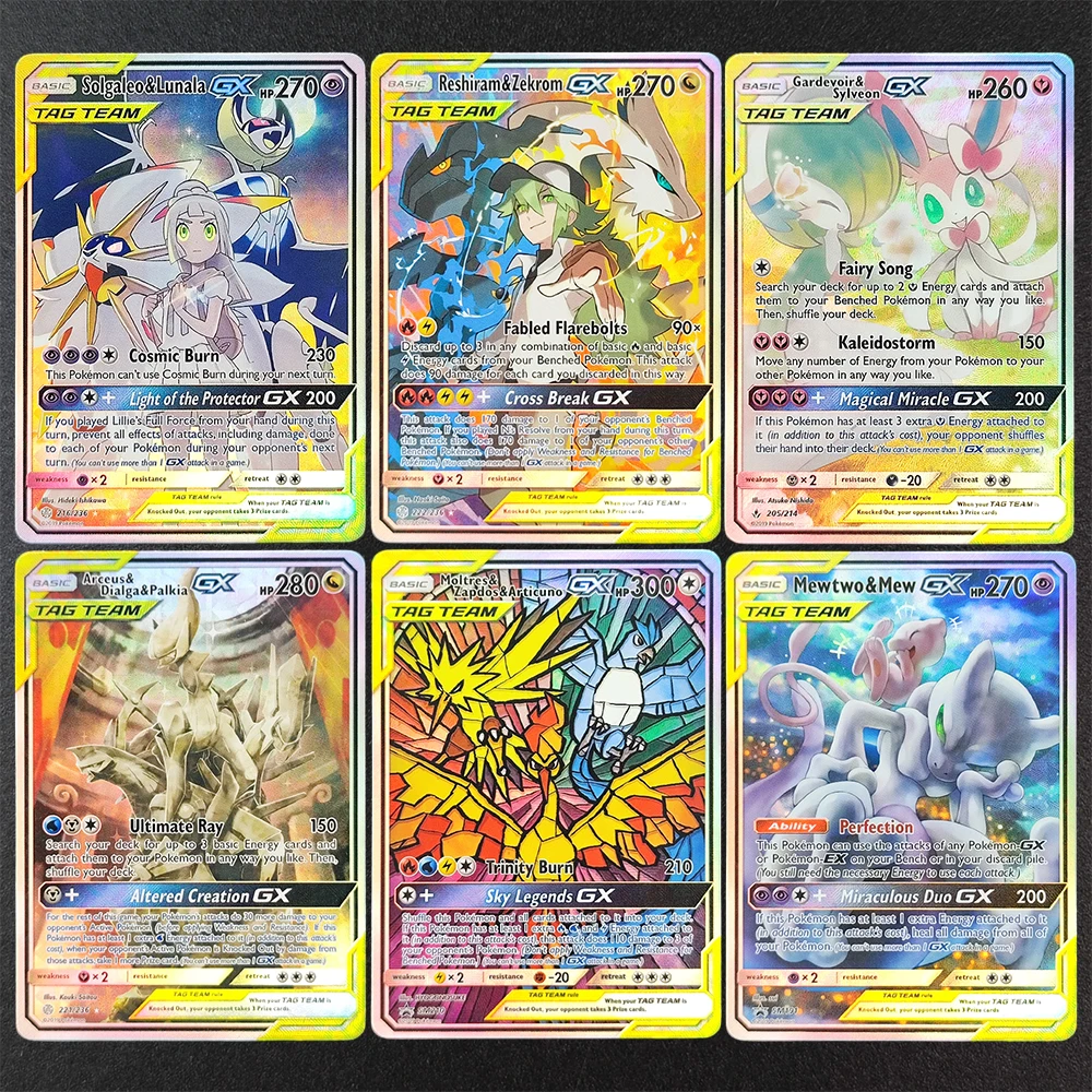 

DIY PTCG English Reshiram Zekrom Blastoise Piplup Arceus Dialga Solgaleo Lunala Greninja GX Коллекция космического затмения Флэш-карта