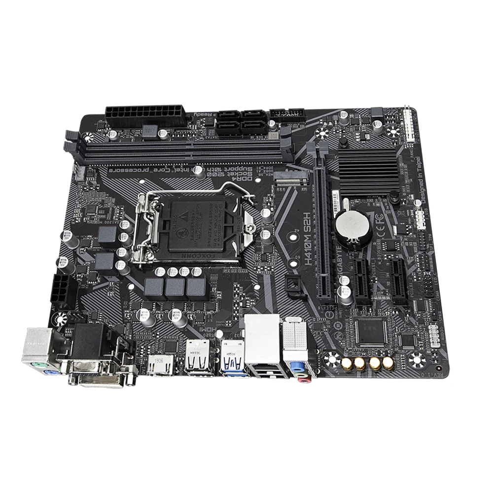 جيجابايت H410M S2H اللوحة H410 Placa-mãe LGA 1200 DDR4 16GB دعم i9-10900 i7-10700 i5-10500 i3-10100 i3-10305 مايكرو ATX
