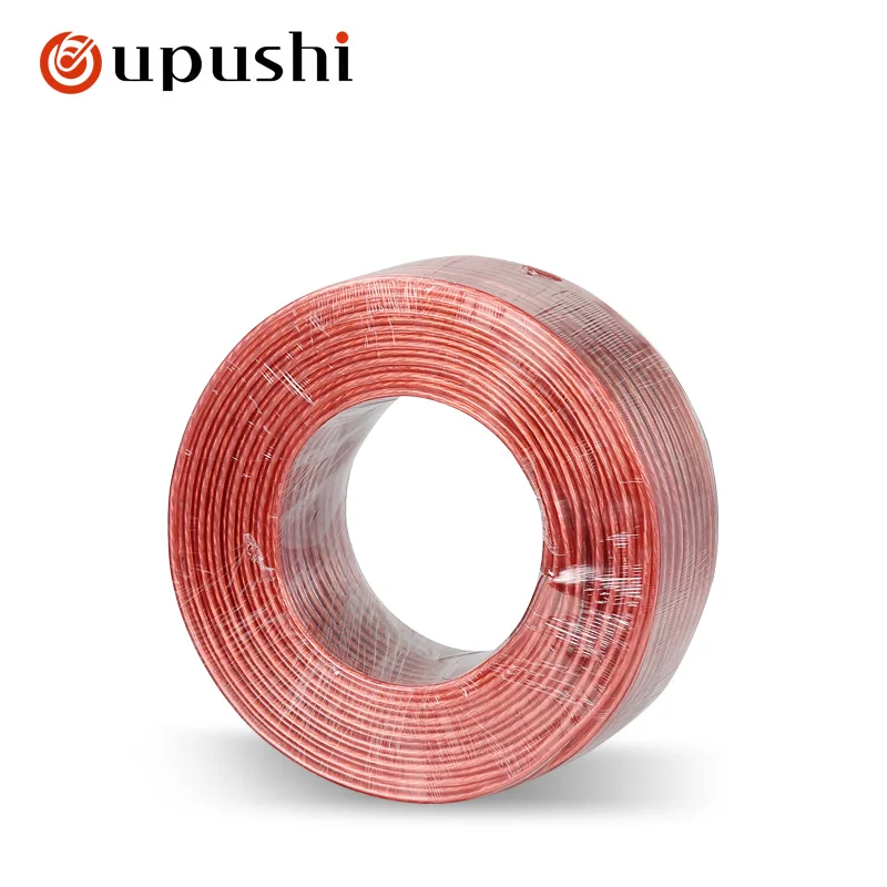 oupushi200# background music speaker cable gold and silver wire using environmentally friendly PVC material