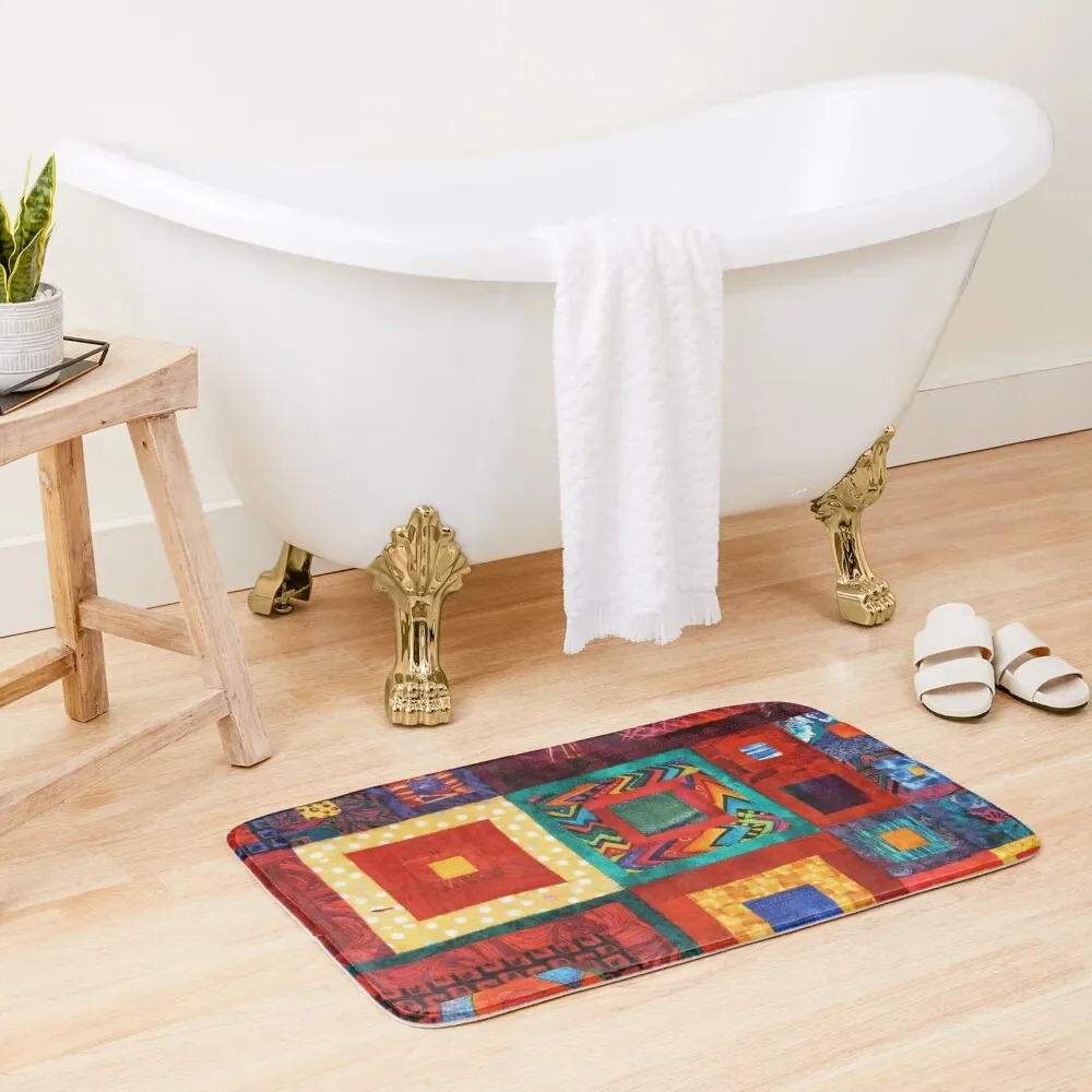 

Vintage design, multi-culture Bath Mat Carpet Carpet Carpet Toilet Accessories Bathroom Mat