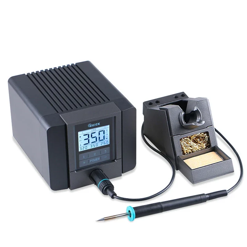 

QUICK TS1200A Lead-free Soldering Station Electric Iron 120W Fast Heating Welding /Antistatic LED Display Soldering Station