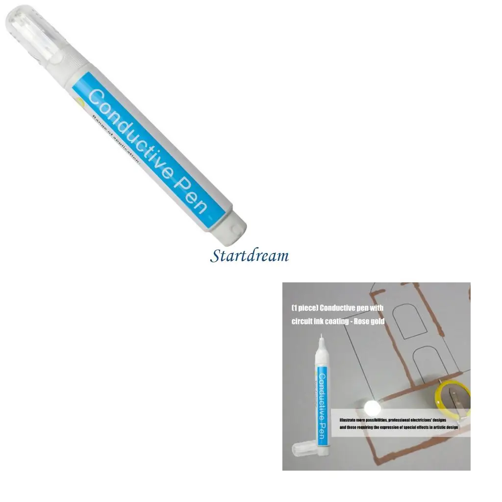 

Night Visible Conductive Pen Rose Gold Tone Safe Circuit Pen For Repairs K92C