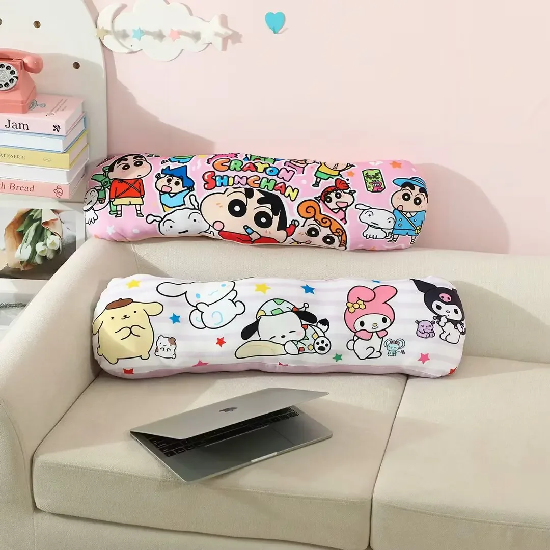 Very Soft Crayon Shin Chan Long Pillow Cartoon Kuromi Printed Plushies Big Size Sofa Bed Back Cushion Comfortable Home Decor