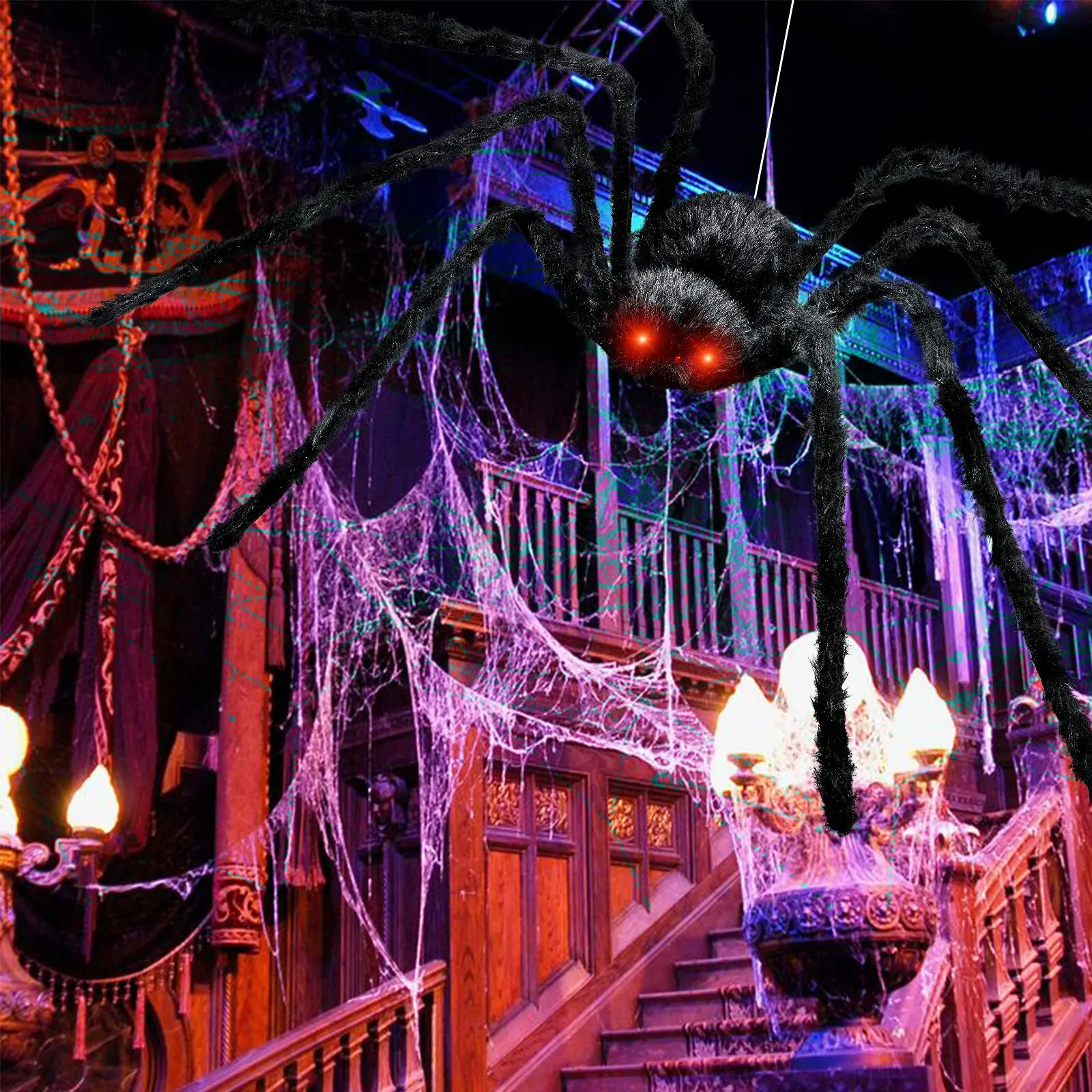¿Por qué la araña con ojos brillantes es la mejor opción para decorar tu fiesta de Halloween?