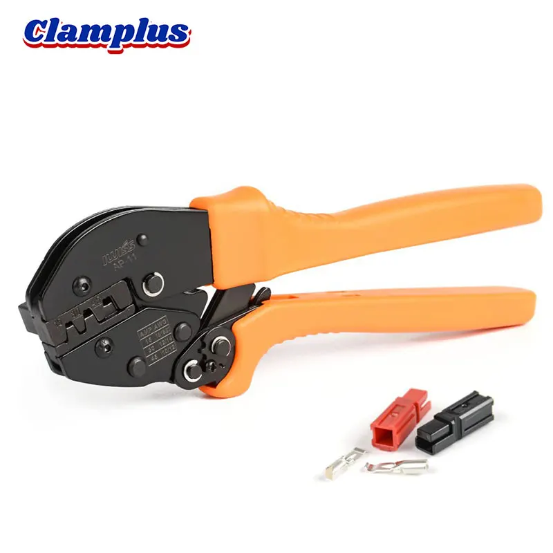 AP-11 Ratcheting Wire Crimper for 15/30 and 45 Amp Powerpole Connectors Crimping Plier Hand Tool AWG 20-10 Crimper Clamp Tool