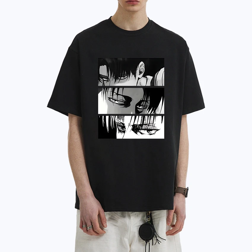 

2025 New in Japanese Anime harajuku punk short sleeve t-shirts Men Women Summer Oversized T shirt Unisex Cotton clothing Tops