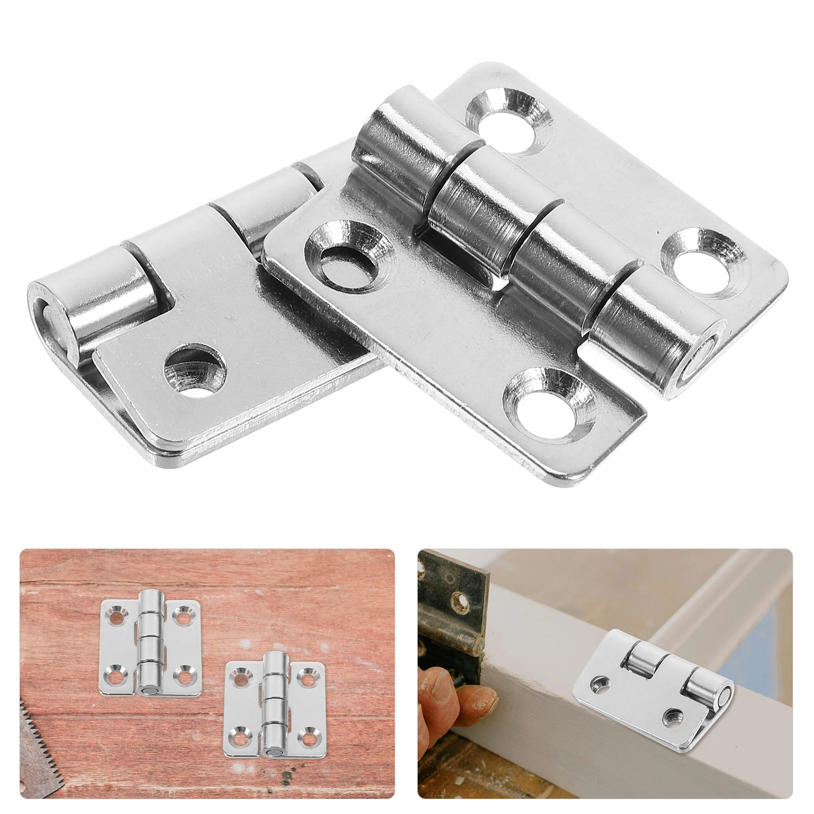 

2pcs Metal Door Replacement For Barn Garage Gate Sturdy Small Hinges Hardware Fixtures Wood Box Hinges Strong Durable Silent