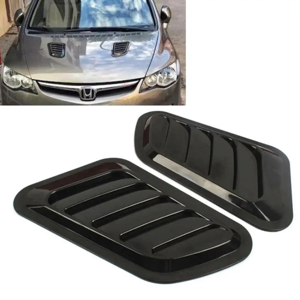 Hood Mounted Ventilation Grille PETEKLİ IMPORTED Pino Black Plastic Vent ABS Plastic-10oto