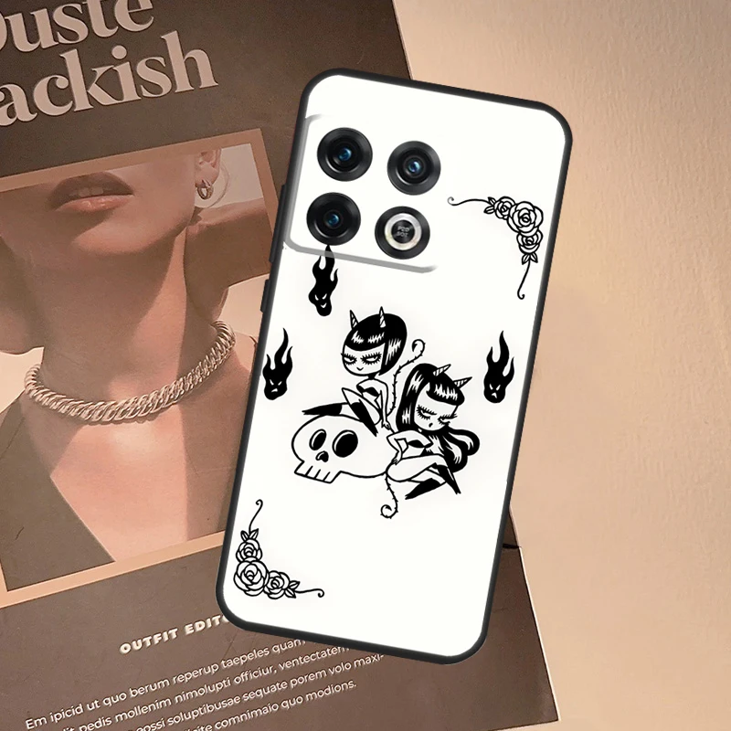 Nightmare Sassy Girl Monster Witch Cover For OnePlus Nord 3 2T N10 N20 N30 CE 3 2 Lite OnePlus 11 10 9 Pro 8T 9R 10R 10T Case