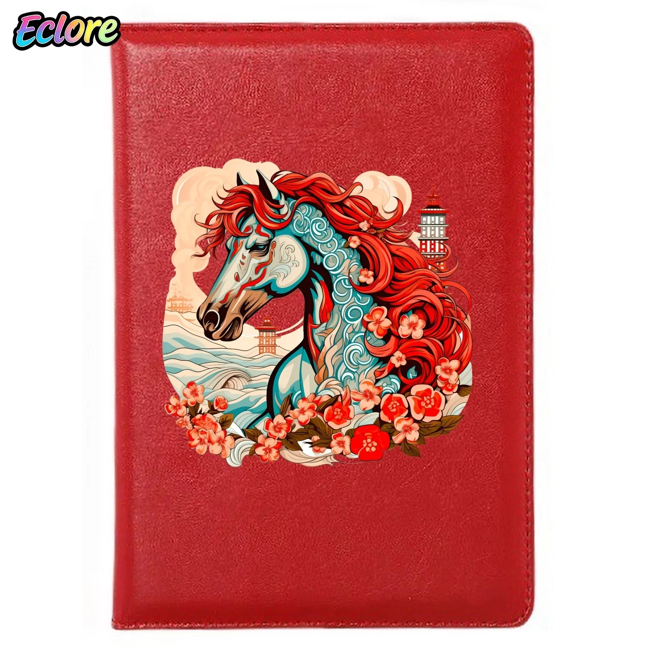 diario-de-couro-vintage-com-flores-desabrochando-e-cavalo-de-crina-vermelha-caderno-personalizado-de-capa-mole-com-marcador-de-pagina-para-negocios