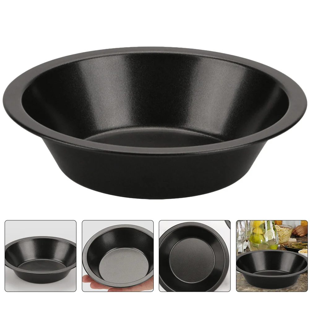 

4Pcs Pizza Pans Carbon Steel Baking Trays Multi-Function Household Kitchen Baking Supply Reusable Non-Stick Oven Plates