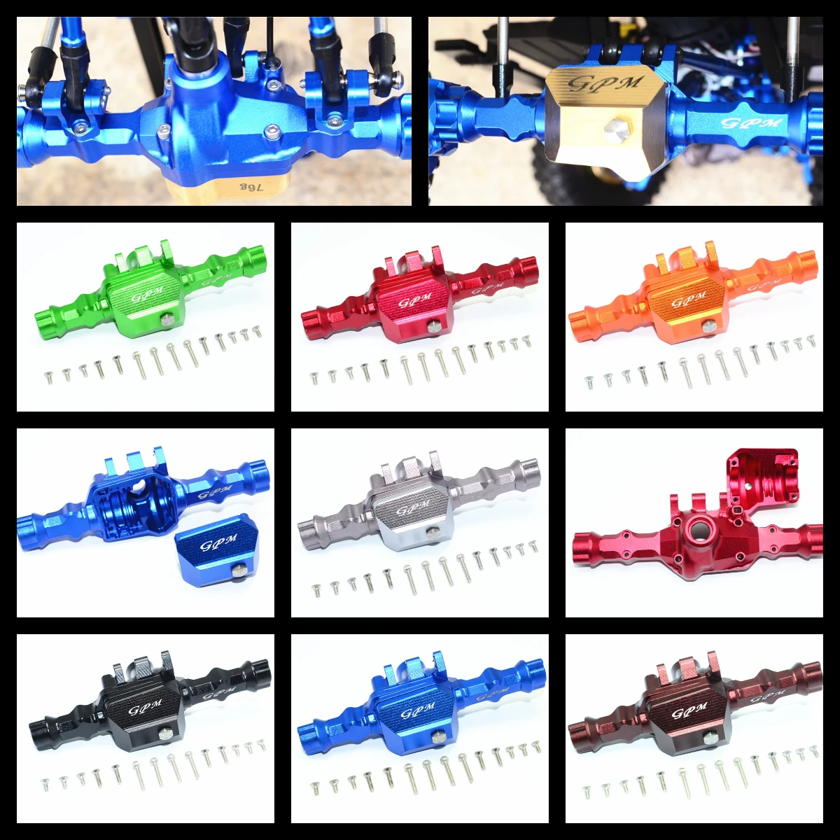 

GPM ALUMINUM REAR GEAR BOX For 1/10 TRX4 DEFENDER TRAIL CRAWLER-82056-4