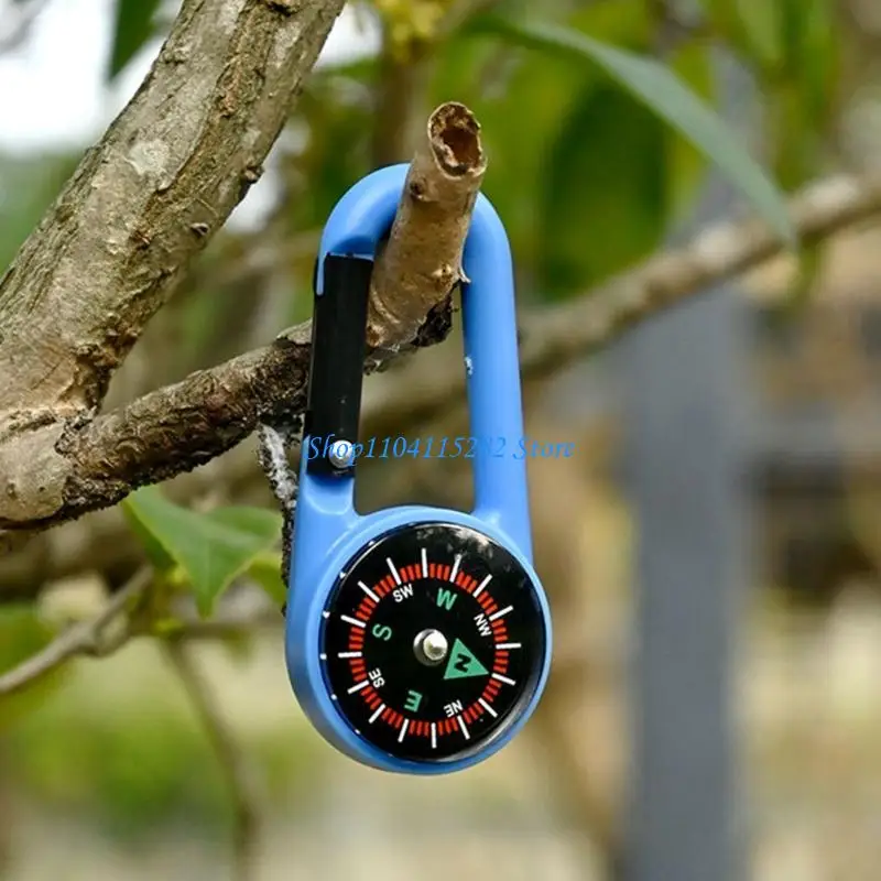 Keychain Navigation Tool for Teen Adults Fishing Camping Multifunction Compasses - Image 4