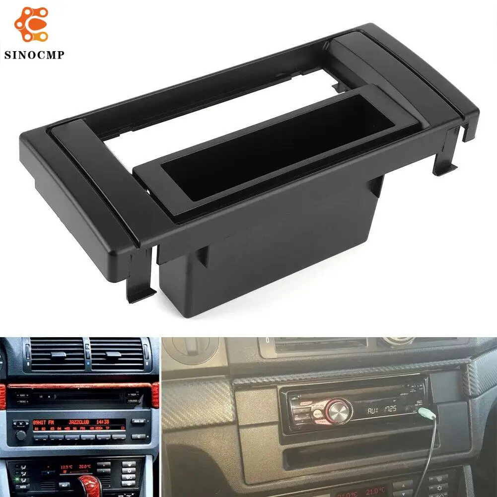 

Single Spindle CD Player Frame Radio Fascia Panel For BMW 5 Series E39 E53 Model Car Panel Accessories