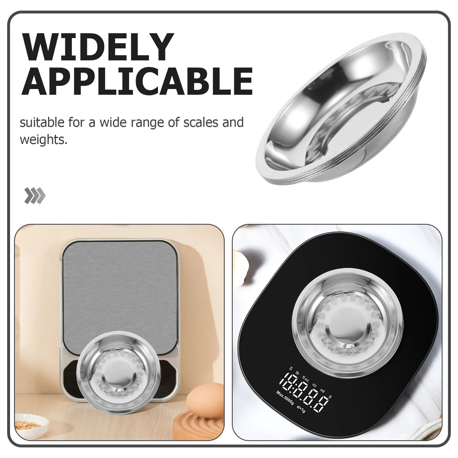 4 Pcs Small Scale Weighing Pans Balance Tray Electronic Accessories Jewelry Trays Food