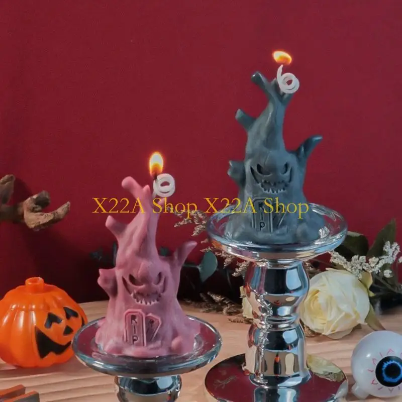 Unique Handmade Halloween Spooky Silicone Mold for Specter Stump Shaped