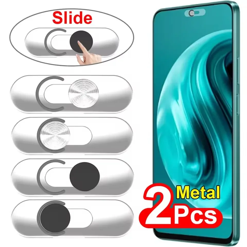 

2-1PCS Metal Camera Privacy Protection Cover for Samsung iPad Phone Laptop Ultra-Thin Webcam Lenes Cover Antispy Privacy Sticker