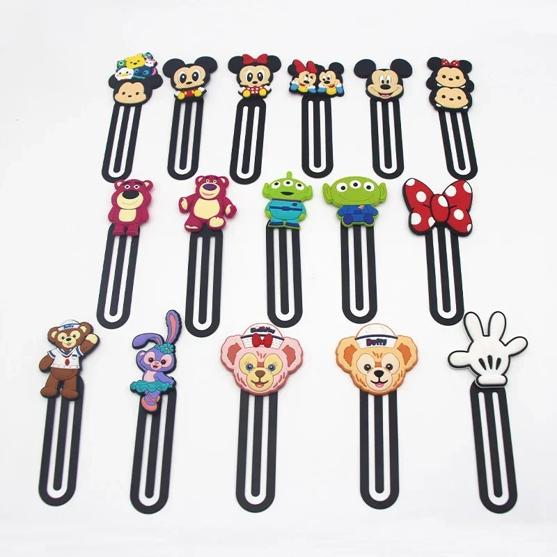 Disney Mickey Mouse Bookmarks Cute Cartoon Kawaii Minnie School Student Men Women Reading Book Marks Toys Children Creative Gift