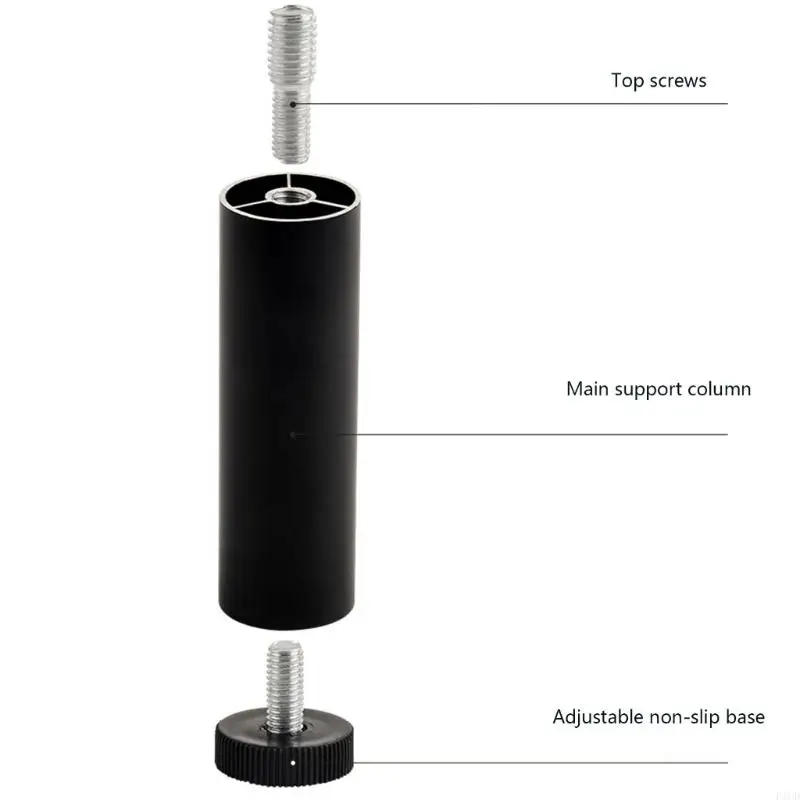 2025 New Antislip Adjustable Bed Legs 3.4 Inch Height Lift Diameter Pipe Hole Furniture Support Extenders
