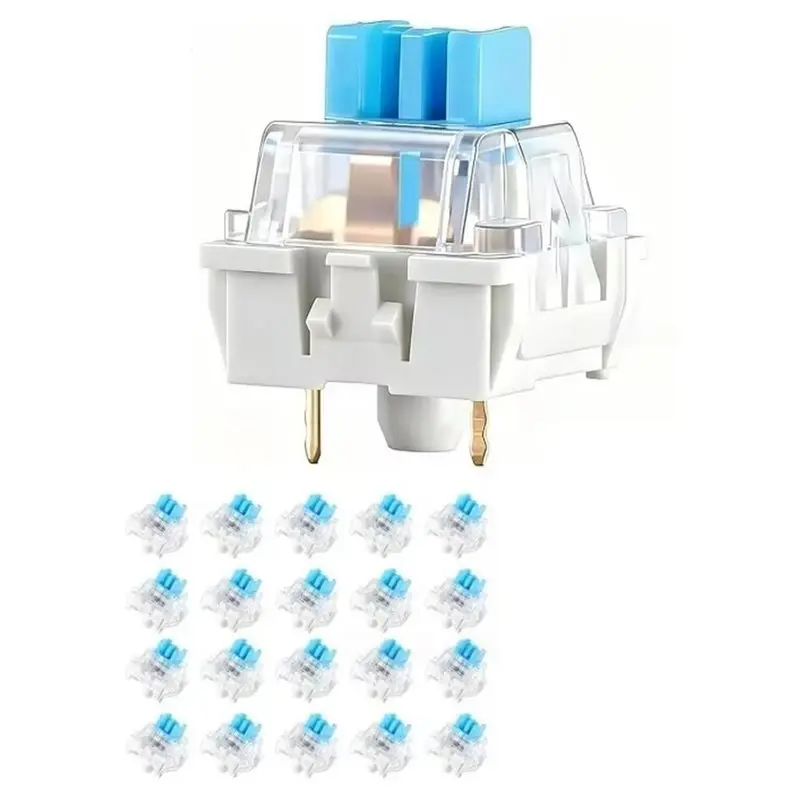 For Mechanical Keyboard Switches,3 Pin 80 Pcs Pre-Lubricated Clicky Key Switches For Gaming Keyboard