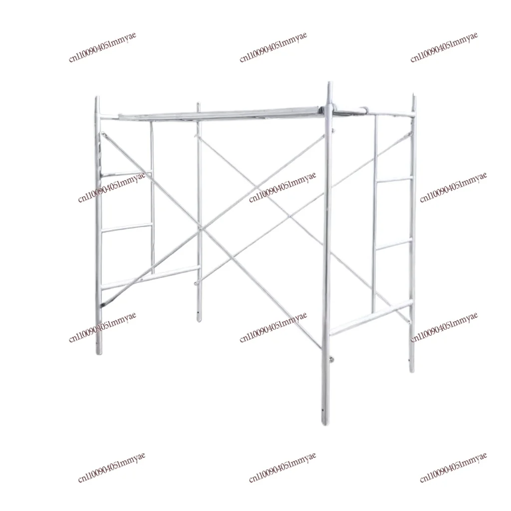 

Folding Mobile Scaffold Lifting Platform Galvanized Portable Mobile with Wheels Decoration Horse Stool Thickened Movable Shelf