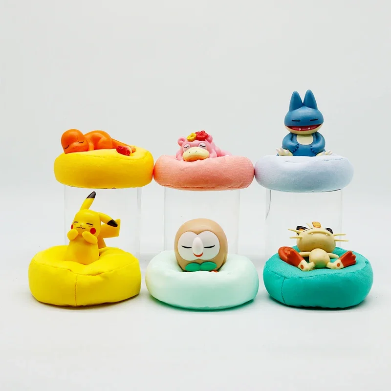 Anime Pokémon Blind Box Modellfigur 1-12 Stück Pikachu Schlaf-Serie Innenraumfigur Schlafende Position Spielzeug Geschenk für Freunde – Detail 6
