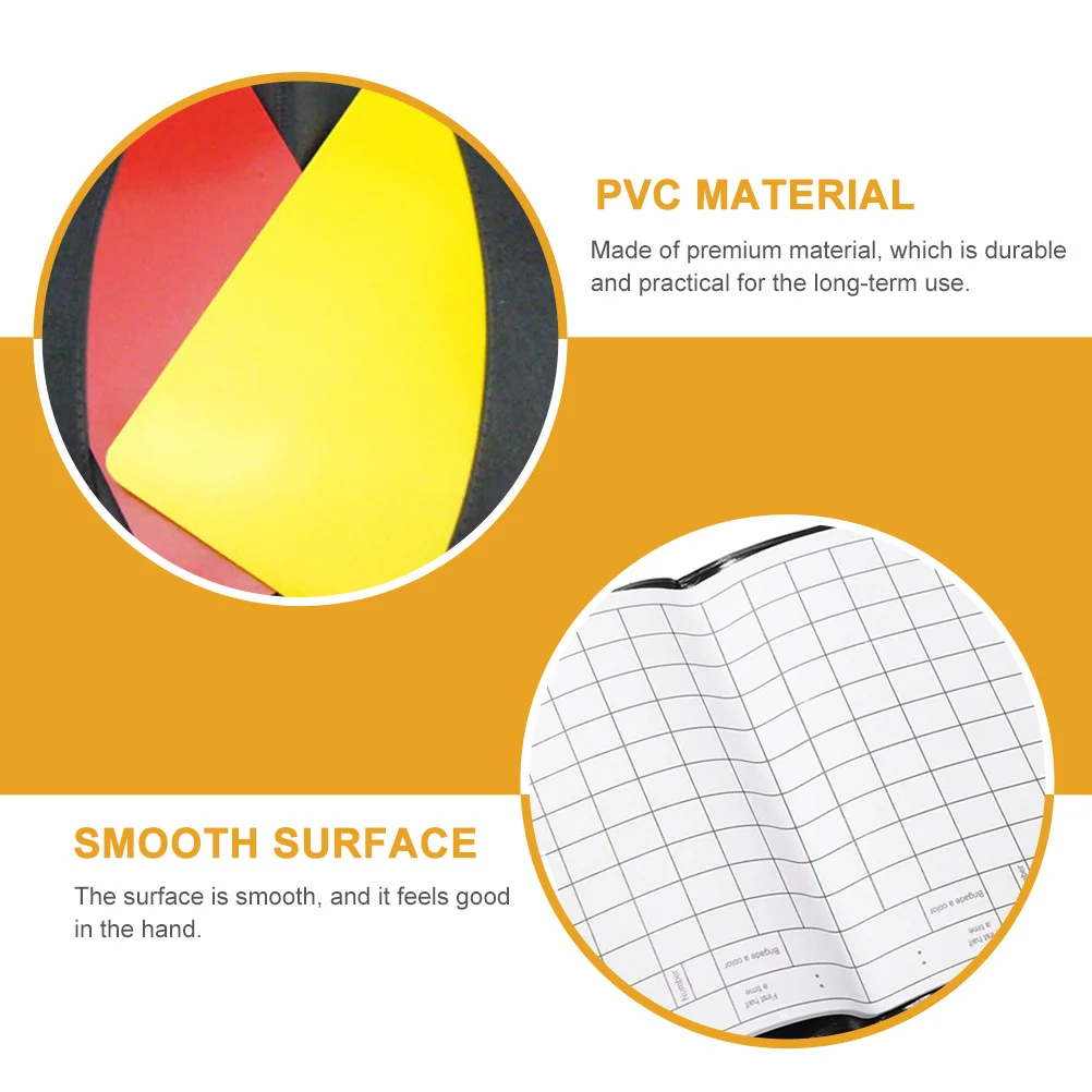 

Набор красных и желтых карточек, портативный кошелек для рефери, многофункциональные футбольные карты, профессиональный комплект для рефери, легкий, компактный