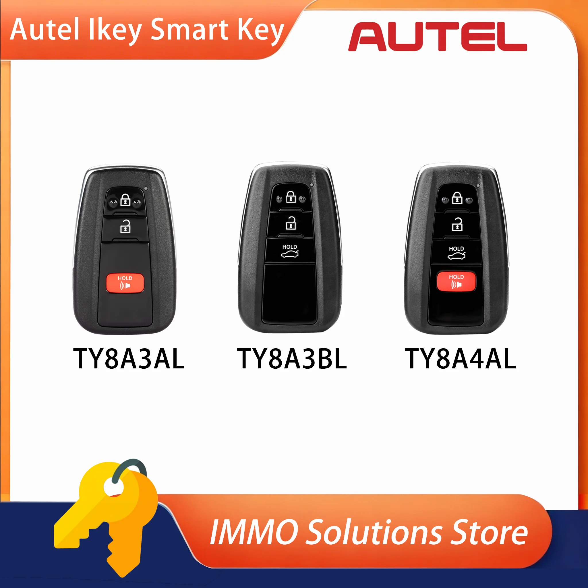 

AUTEL IKEY 8A IKEY TY8A3AL TY8A3BL TY8A4AL Smart Key For KM100 IM508 IM608 XP400 Pro