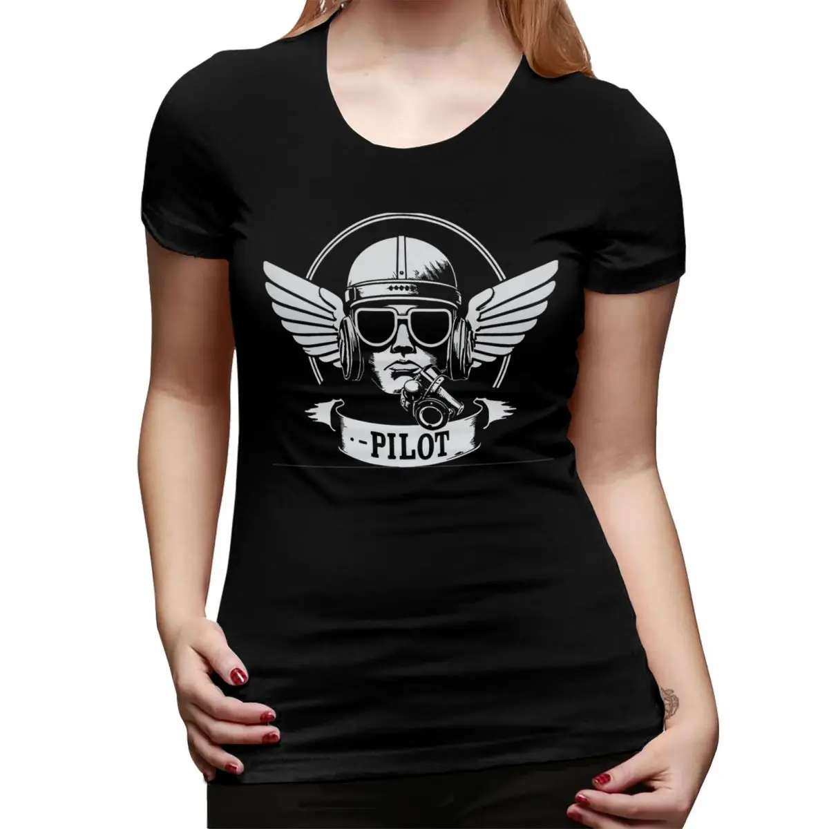 

Футболка-пилот для женщин, уличная футболка с круглым вырезом, женские футболки, короткая летняя одежда, топы