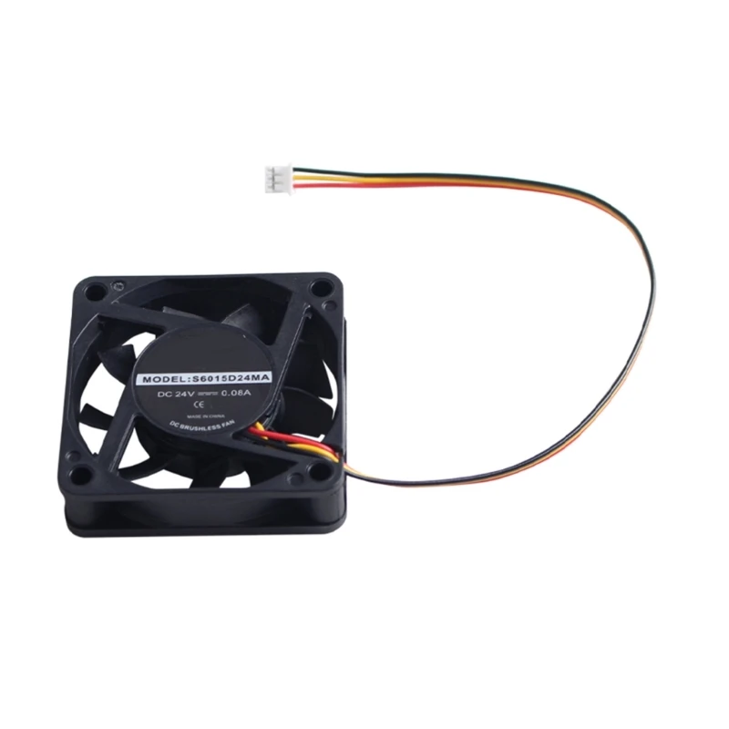 6015 24V 0.07A Cooling Fan Brushless 3D Printer Part For K1 Coolers Blower Plastic Fan Hydraulic Cooling Fan 60x60x15MM