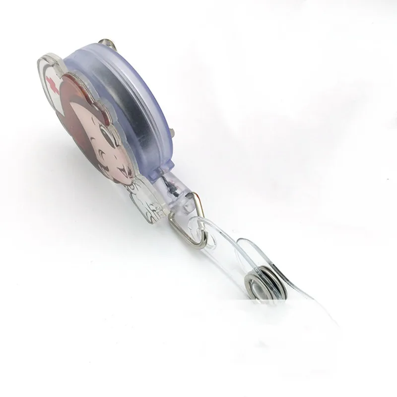 Cute Retractable Badge Holder Reel Student Nurse Exhibition ID Enfermera Name Card Badge Holder Office Stationery Supply
