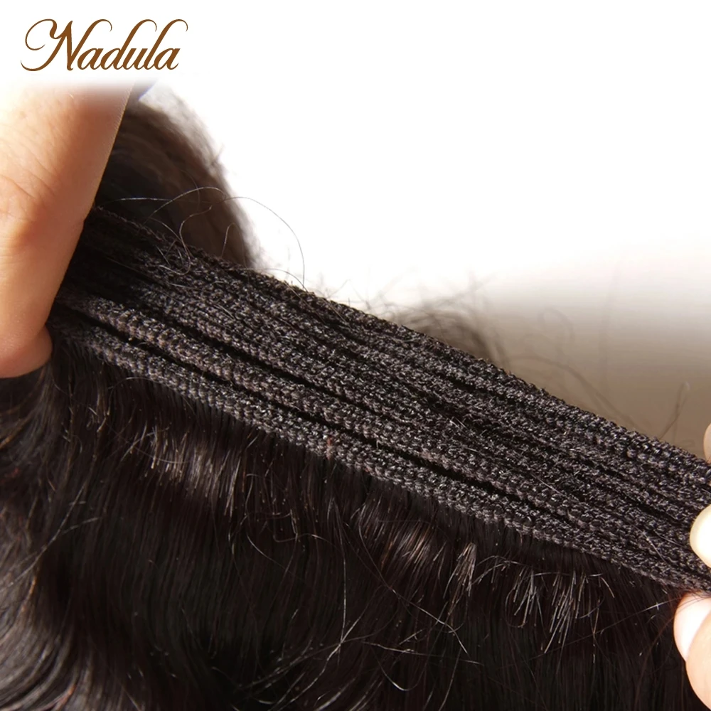Nadula Haar 3 stuk/partij Braziliaanse Losse Golf Bundels 16-26 inch Haar Weave Bundels Natuurlijke Kleur Virgin Menselijk Haar bundels Verkoop