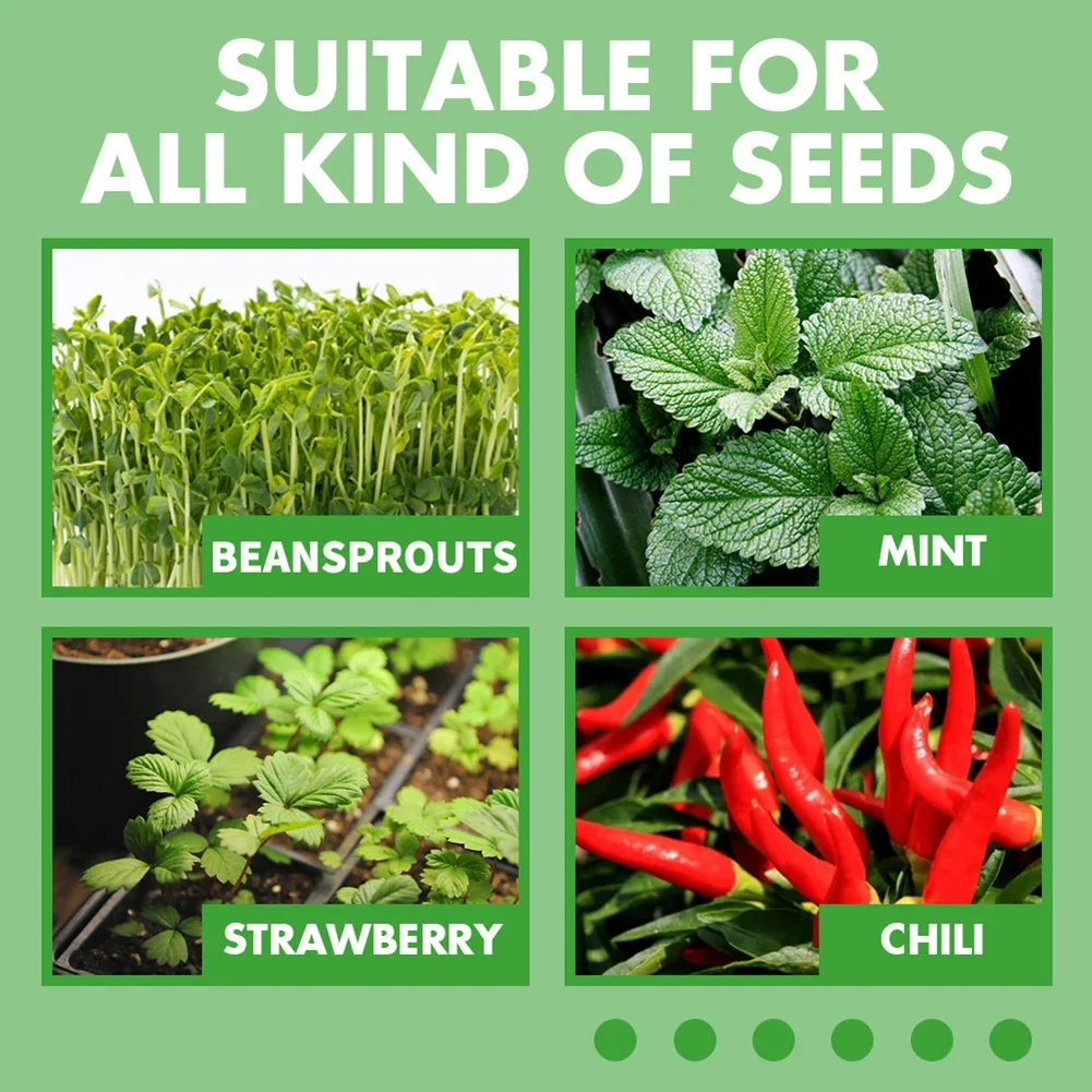 12 شبكة البذور كاتب صينية مع ثقب التهوية البذور زراعة زراعة صندوق صغير الدفيئة النبات كاتب عدة حديقة