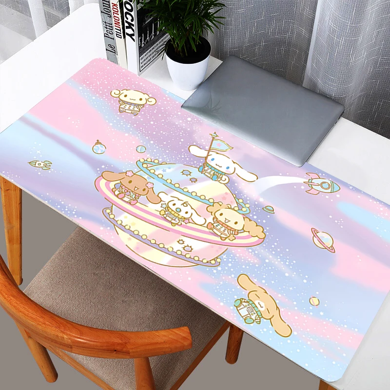 Cinnamoroll Mouse Pad durable Gaming Accessories PC Gamer alfombrilla xxl Computer Desk Mat Laptop Varmilo Keyboard Mousepad