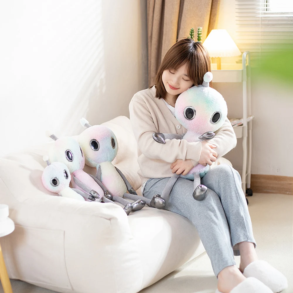 Cartoon Science Fiction Figure Alien Plush Toy Soft Planet Creature ET Stuffed Doll Kids Toy Home Decoration Gift for Boys