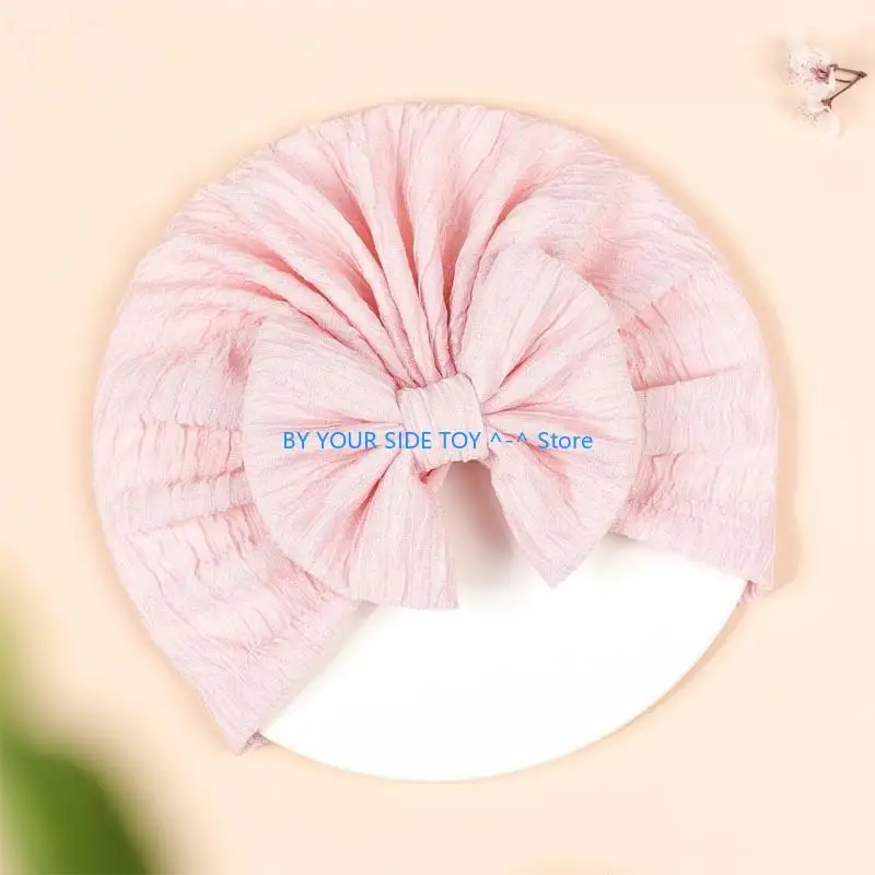 

Turban Hat Bowknot Headwrap Breathable Bonnet Caps Nursery Hospital Turban Hat U6XE