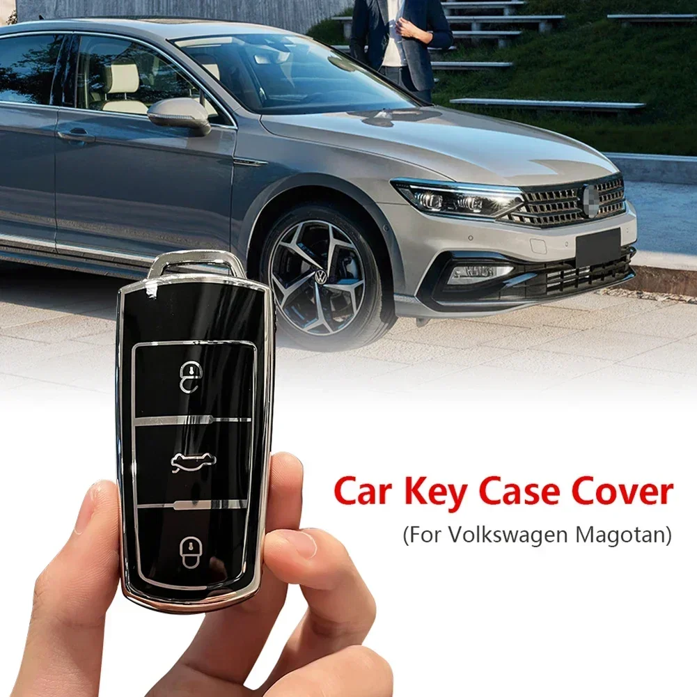 Fashion TPU Car Key Case Cover Protector Auto Accessories for Volkswagen VW CC Passat B6 B7 Passat 3C CC Maogotan R36 B5 B7L