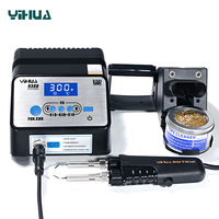 YIHUA 938D Tweezers Soldering Station With 907M Handle 220V Soldering Iron Station SMD Repair Welding Equipment Desoldering Tool