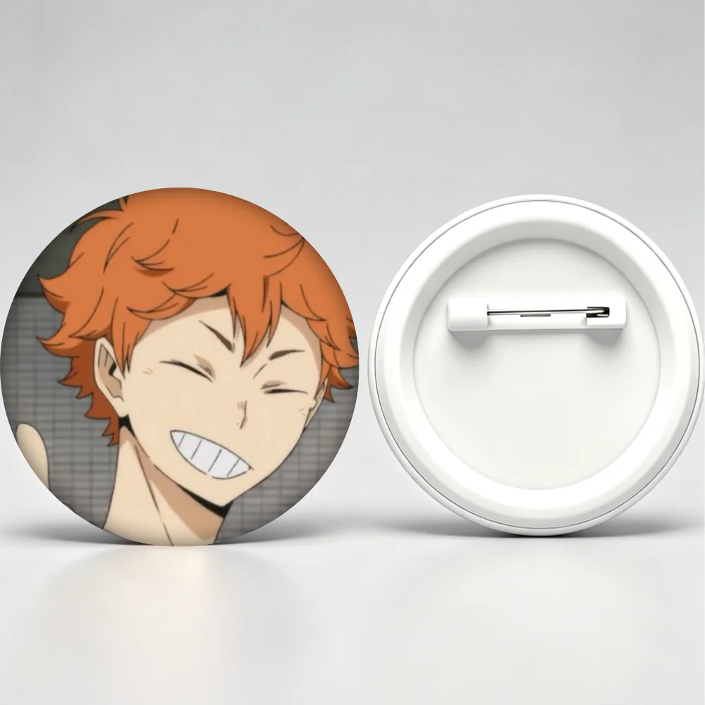 Haikyuu Pins,Anime Character Shoyo Hinata Badge,Handmade Brooches,Breastpin for Backpack Clothes Gifts