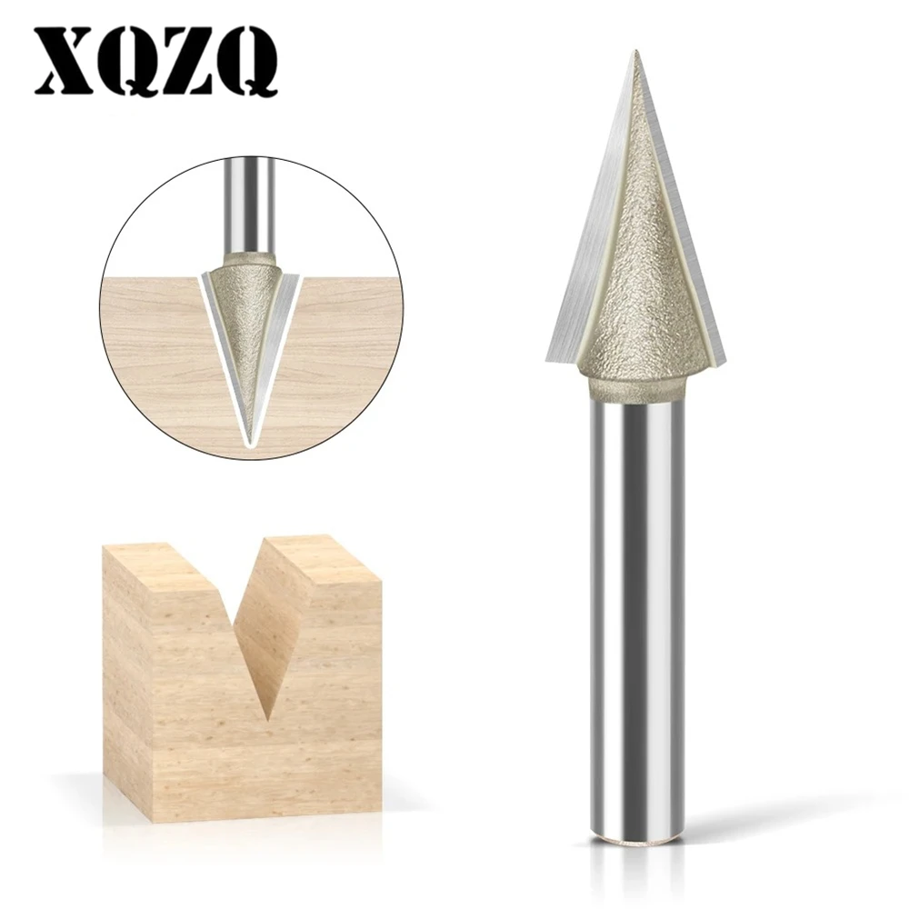 

6mm 1/4" Shank 30 Degree Inclined Router Bit Slotting Cutter Carving Cutter Engraving Machine Milling Cutter