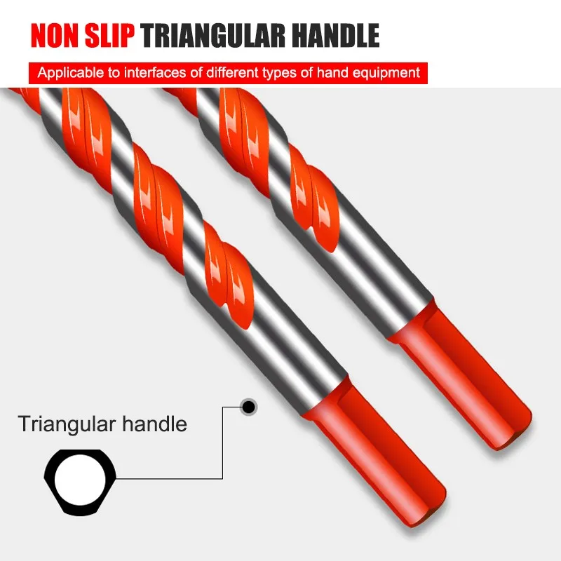 GAMONT 6MM Triangle Drill High Hardness For Ceramic Tile Hole Opener Special Triangle Drill Cement Concrete Wall Dril