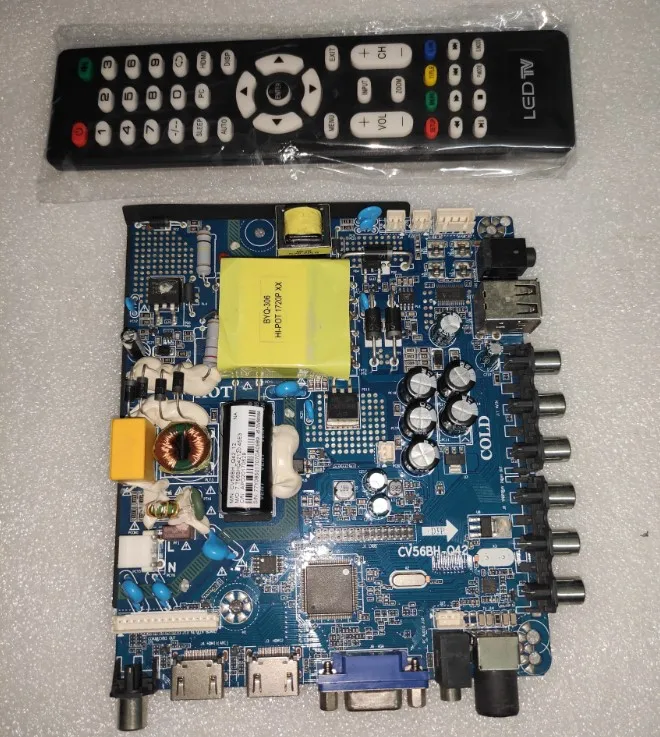 CV56BH-Q42  Three in one universal TV motherboard 2 HDMI interfaces  45–70v  560ma  working  good