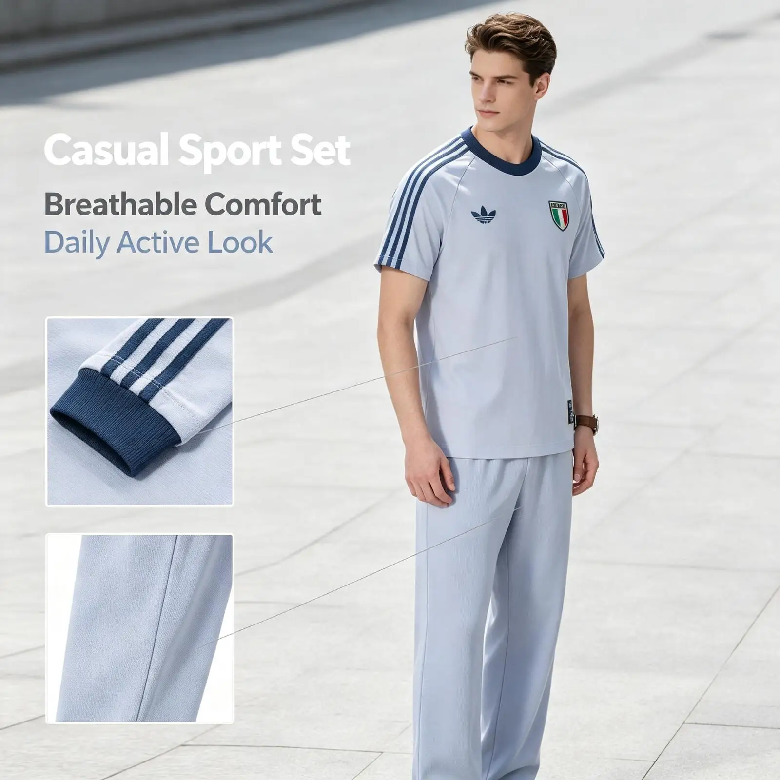 adidas-authentic-light-blue-tracksuit-ensemble-de-sport-decontracte-2-pieces-pour-femme-doux-et-respirant-haut-a-manches-courtes-et-pantalon-de-survetement-jy9624