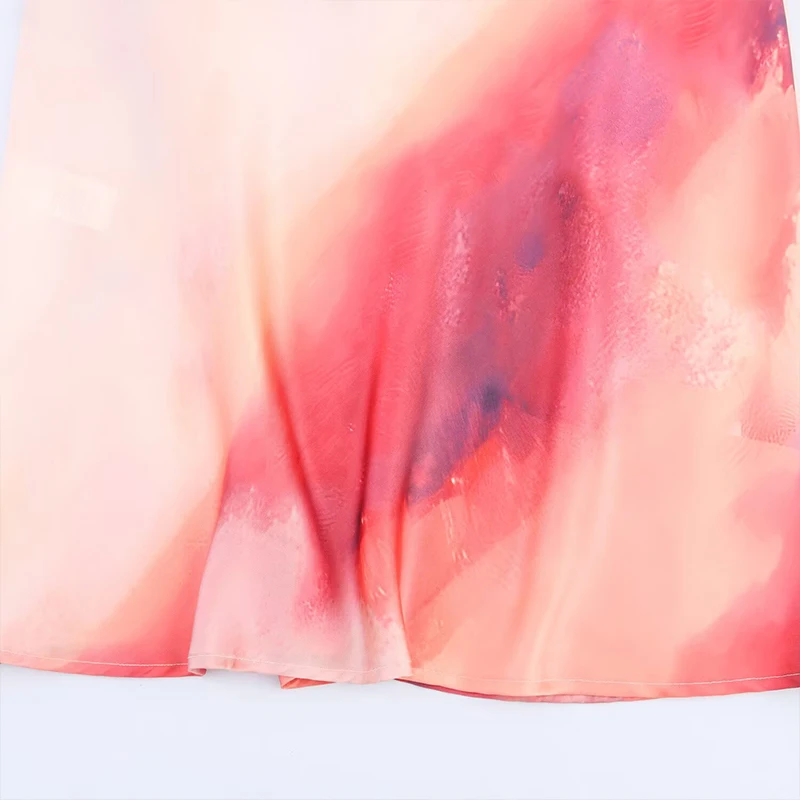 Vestido Midi de Verano 2025 para Mujer, Estilo E, Textura de Satén de Seda Teñida, Cintura Ajustada, Sin Mangas, Vesti...