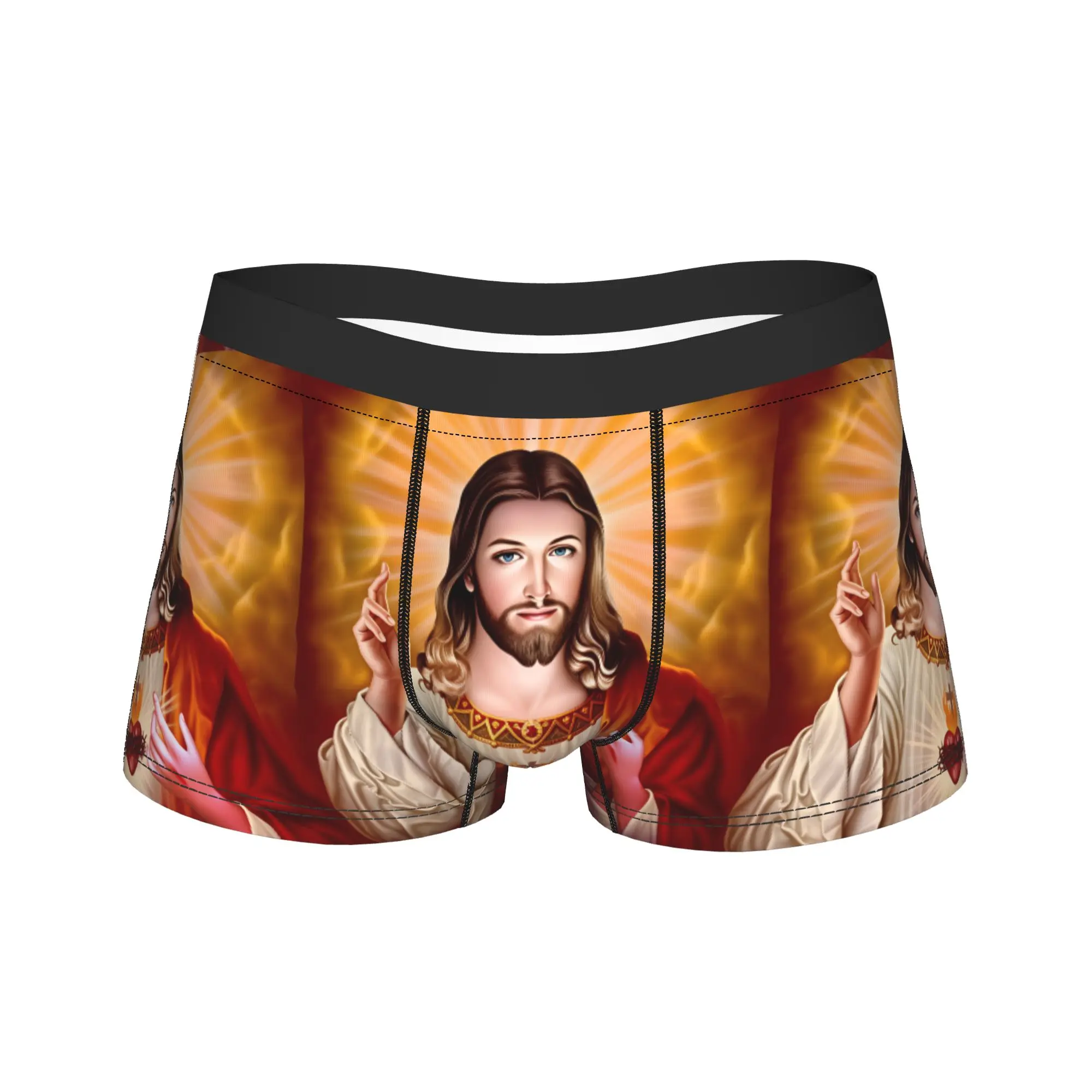 Cristo Jesus Underwear  Pattern Trunk High Quality Man Underpants Sexy Soft Shorts Briefs Gift Idea