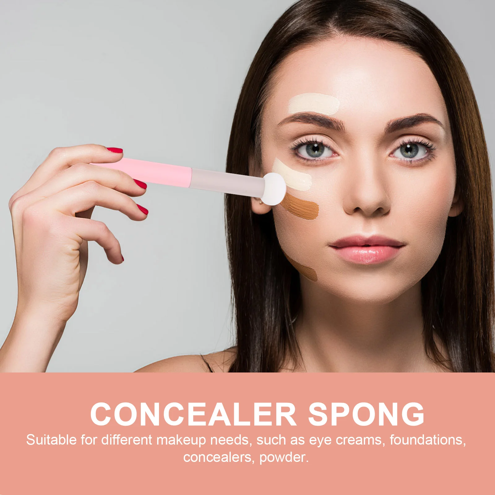 

4pcs Concealer Sponge Mushroom Head Makeup Sponges Applicator For Foundation Blush Powder Beauty Sponge Set