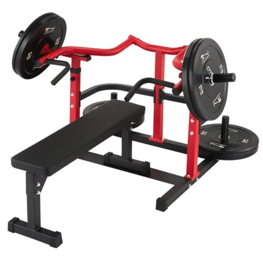 

Тренажер для жима лежа с независимыми сближающимися рукоятками, усиленная стойка для жима лежа 1050 фунтов, регулируемая скамья для домашнего спортзала